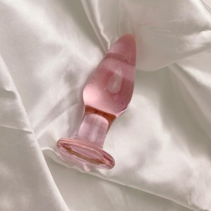 Rose Pink Crystal Anal Plug