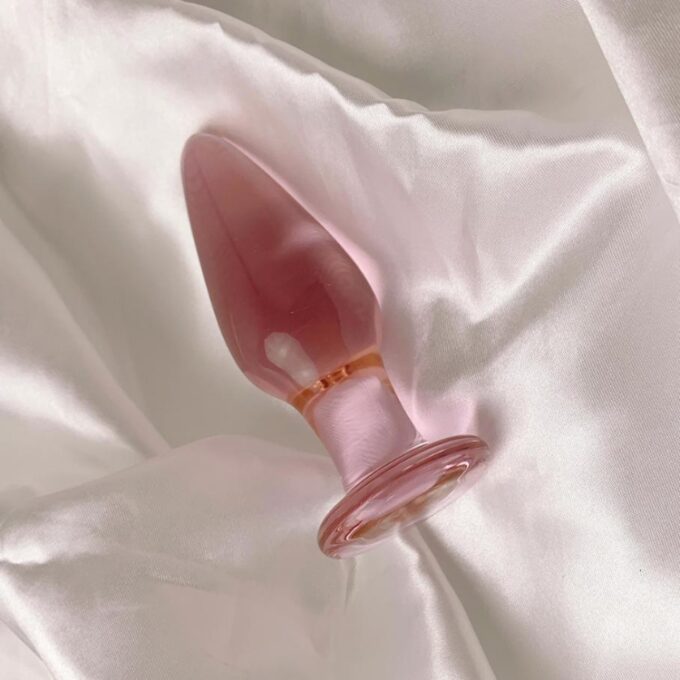 Rose Pink Crystal Anal Plug