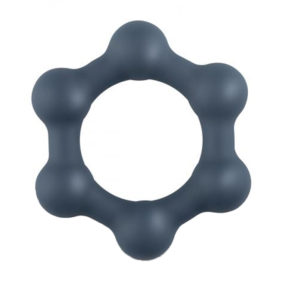 Boners Hexagon Cock Ring With Steel Balls