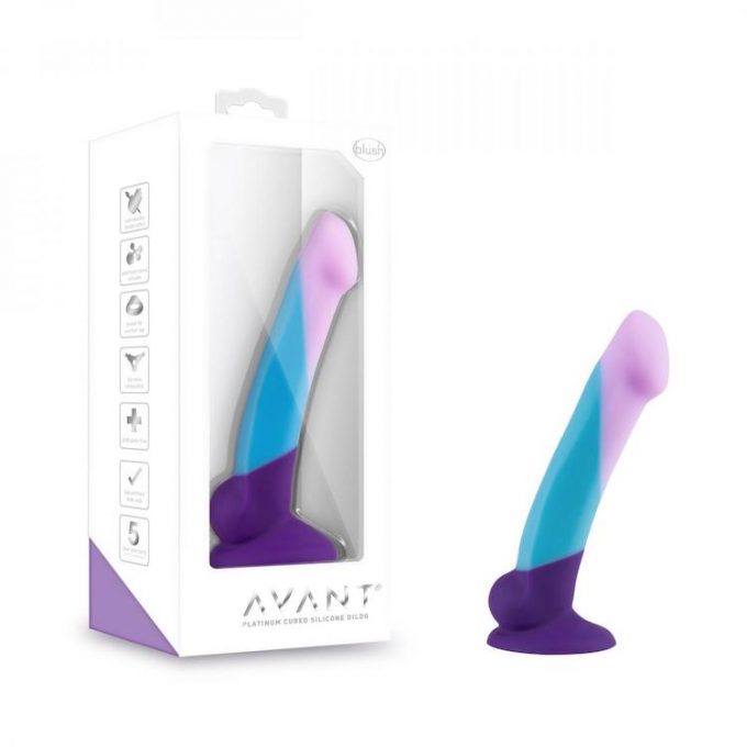 Avant Dildo With Suction Cup - Purple Haze