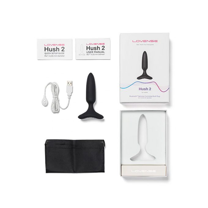 Lovense Hush 2 App-Controlled Butt Plug - 1 Inch