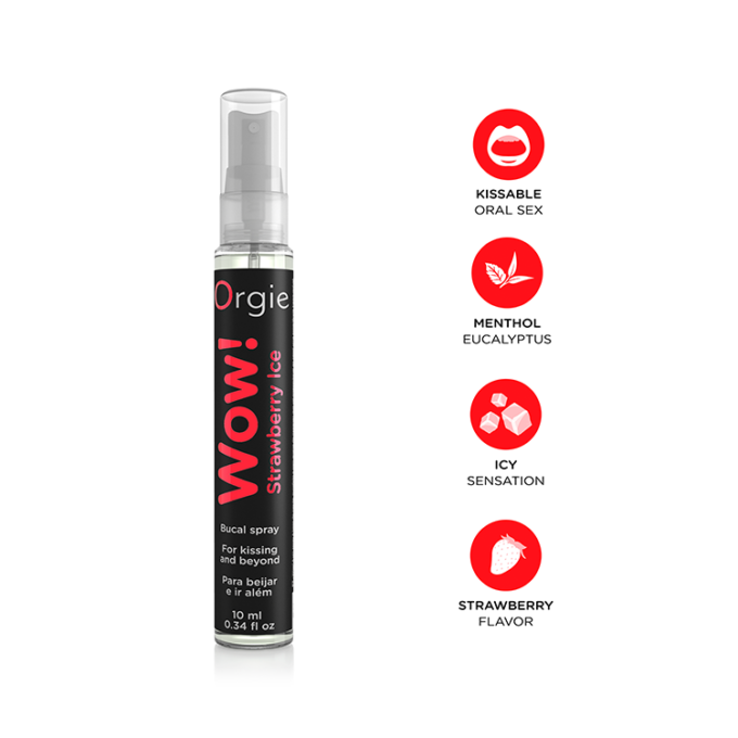 Orgie Wow! Strawberry Ice Bucal Spray