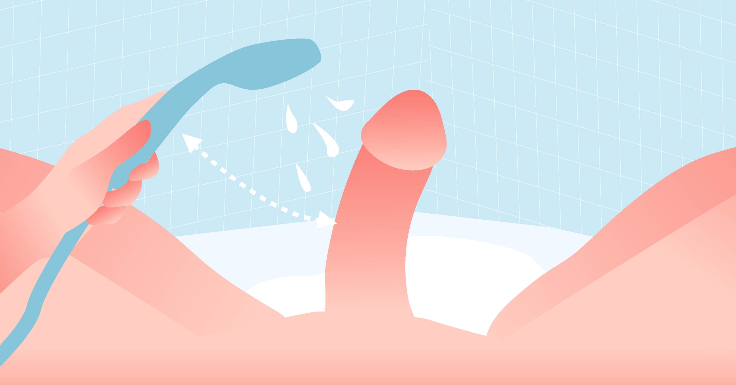 Get Safely and Happily Wet Through Showerhead Masturbation!